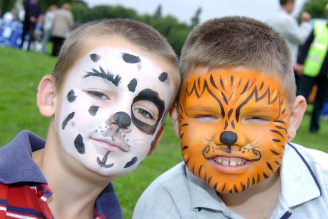 Two boys in Elmfield park in 2007.