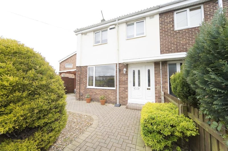 The home is on the market for £85,000 and offers gated access and block paved driveway to the car port.