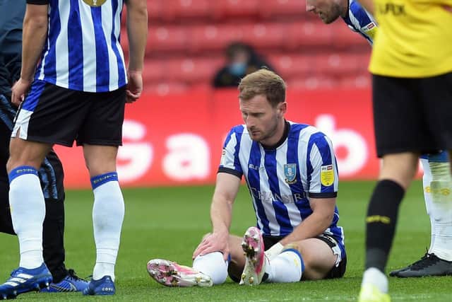 Tom Lees' Sheffield Wednesday season is probably over according to Jamie Smith. (Pic Steve Ellis)