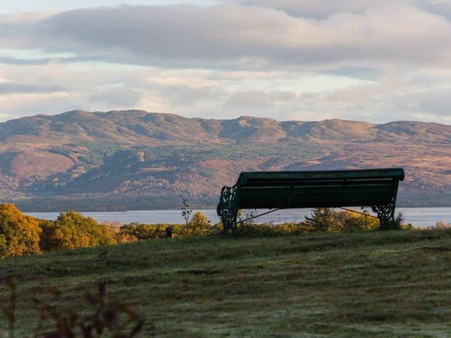 The estate offers spectacular views.