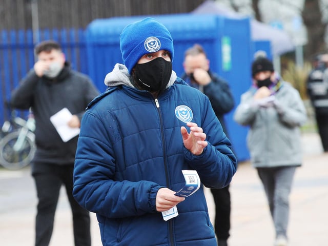 Pompey fans arrive for the first time in 9 months due to Corona restrictions