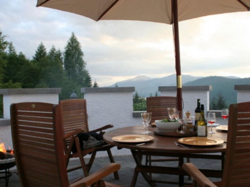 The terrace area is perfect for an outdoor meal and comes complete with barbecue.