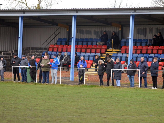 The crowd at Askern Welfare enjoyed a good cup tie.