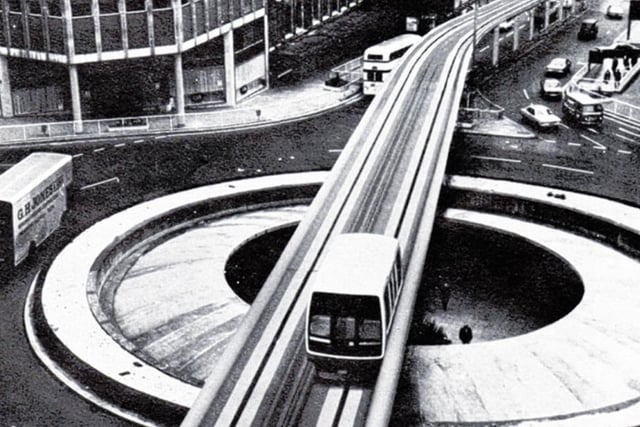 Back in the 1970s, a monorail system was proposed for Sheffield city centre. The Minitram, as it was dubbed, would have been a driverless network with small cars each carrying around 15 passengers. It would have linked up the city's shopping districts, operating across two-and-a-half kilometres of track with nine stations. Thousands went to look at the blueprints in a public exhibition at Cole Brothers, which is now John Lewis – but the scheme was abandoned in 1975.