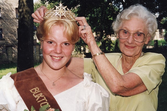 Buxton Advertiser archive, the 1995 crowning of the Buxton queen