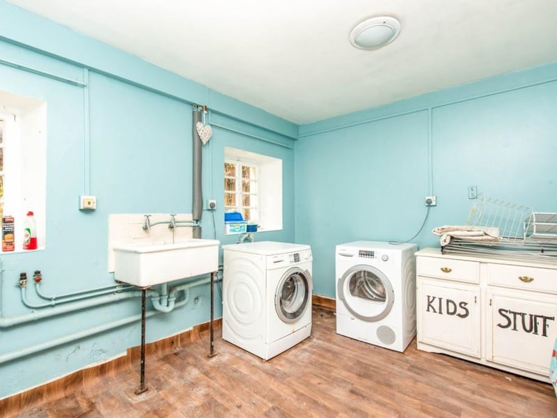 Laundry room.