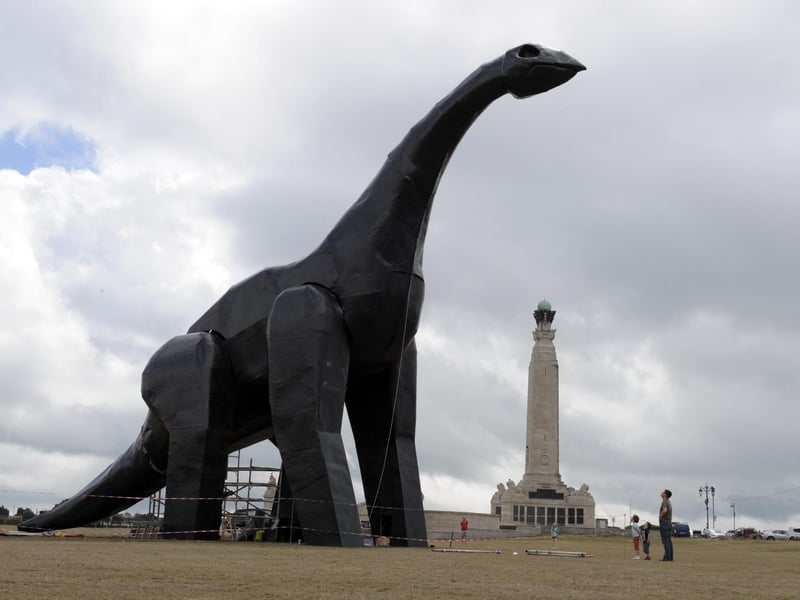 Remember when there was a dinosaur in Portsmouth? Okay, maybe not a real one. But the 53-foot high ‘Southsea Dinosaur’, want to Southsea Common as part of an art tour and was widely admired!  Devastatingly, it burned down in 2011 due to an electrical fault. Today there is a little Luna Park statue dedicated to her. It is being temporarily housed at Gunwharf while the sea defence works are carried out. Then it will return home to the Common next year.