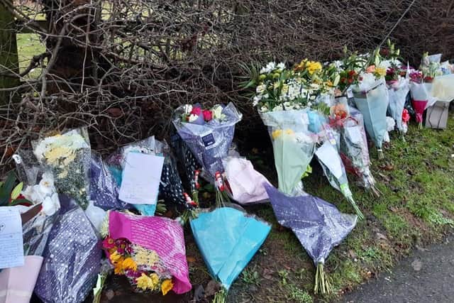 Tributes outside the Gypsy Queen pub in Beighton