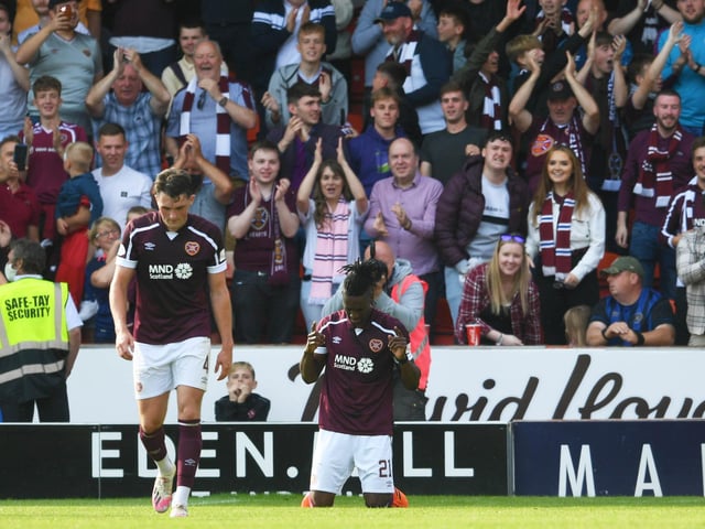 Hearts are riding high in second and are the only unbeaten side in the league. Craig Gordon has made the most saves in the league.