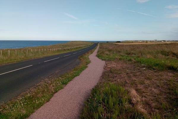 The three-mile long Puffin Way, between Seahouses and Bamburgh, was built in 2019 thanks to funding by Seafield Caravan Park and is already being well used by many walkers and cyclists.