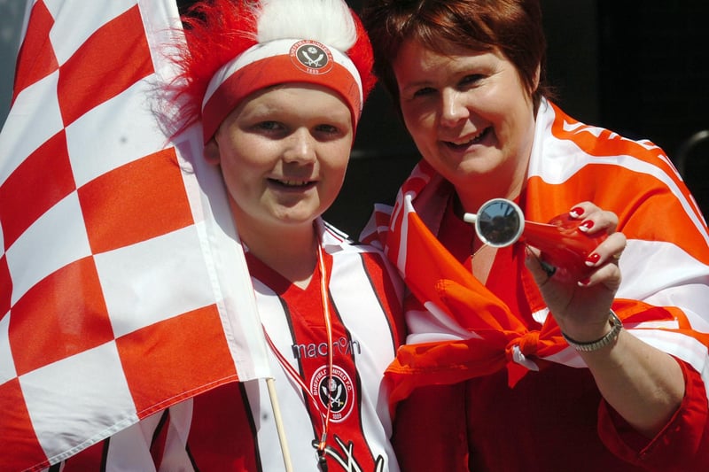 Blades fans make their way to Wembley Stadium for the 2012 play off final aginst Huddersfield