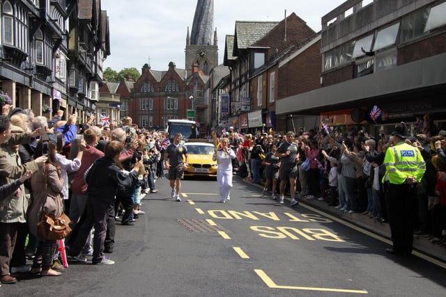 Olympic Torch in Chesterfield.