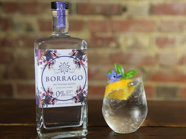 Borrago is a steam distilled botanical spirit made with non-alcoholic cocktails in mind as it has been designed to be mixed, not drunk straight. Described as: “Deliciously dry, with sweet floral notes on the nose, a layered, textured middle and a long finish, it's a drink worth celebrating with.”