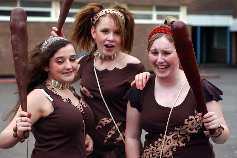 It's Comic Relief Day in 2007 and these school pals celebrated in fancy dress. Recognise them?