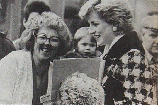 Princess Diana met a wellwisher on a visit to Hartlepool in this year.