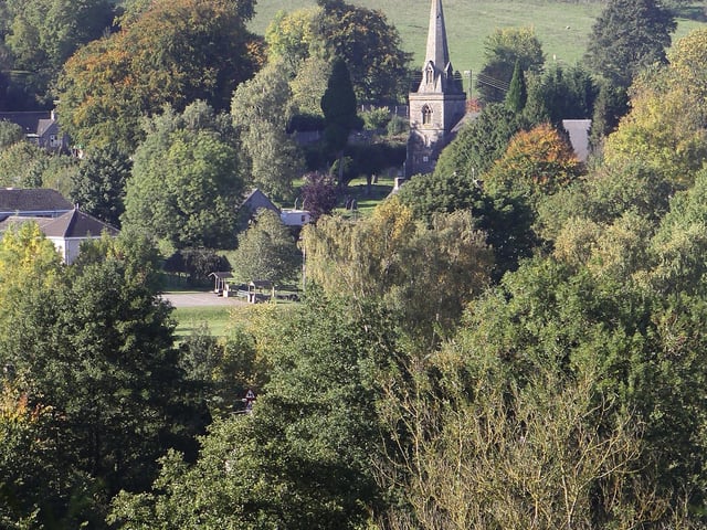 Fenny Bentley is in the southern part of the Peak Park, two miles north of Ashbourne. The church of St Edmund has an unusual monument to Thomas and Agnes Beresford who, together with their 21 children, are shown covered in a shroud. There are pubs, too - The Coach and Horses and the Bentley Brook Inn.