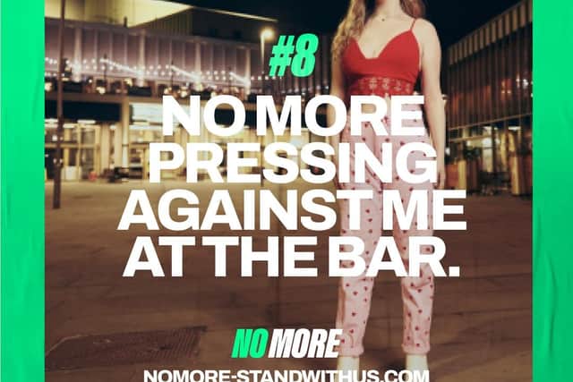 Becca Butcher has featured in posters promoting the No More campaign