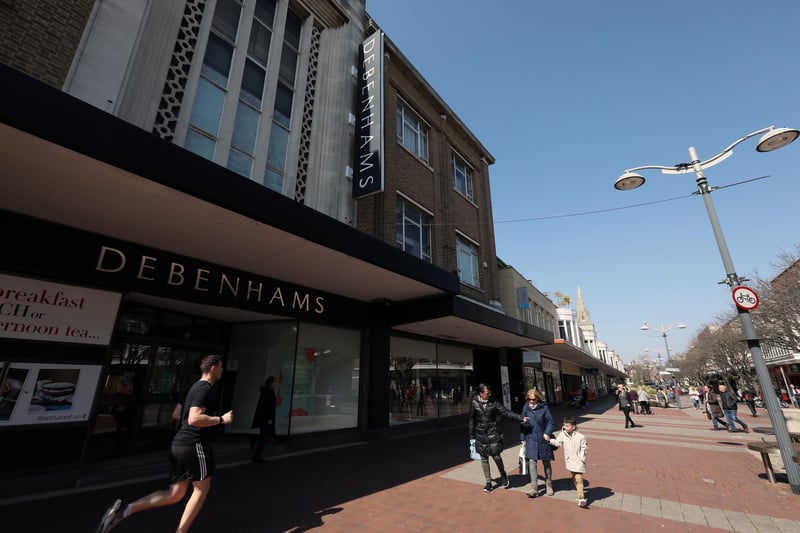 Debenhams, on Palmerston Road, also shut its doors in 2020.