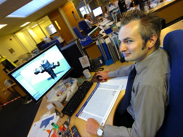 Paul Whiteley, a Pegler design engineer. Pegler's Belmont Works are based in St Catherine's Avenue, Balby, Doncaster in 2009