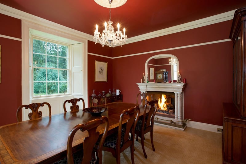 That dining room is worthy of a murder mystery dinner party.
