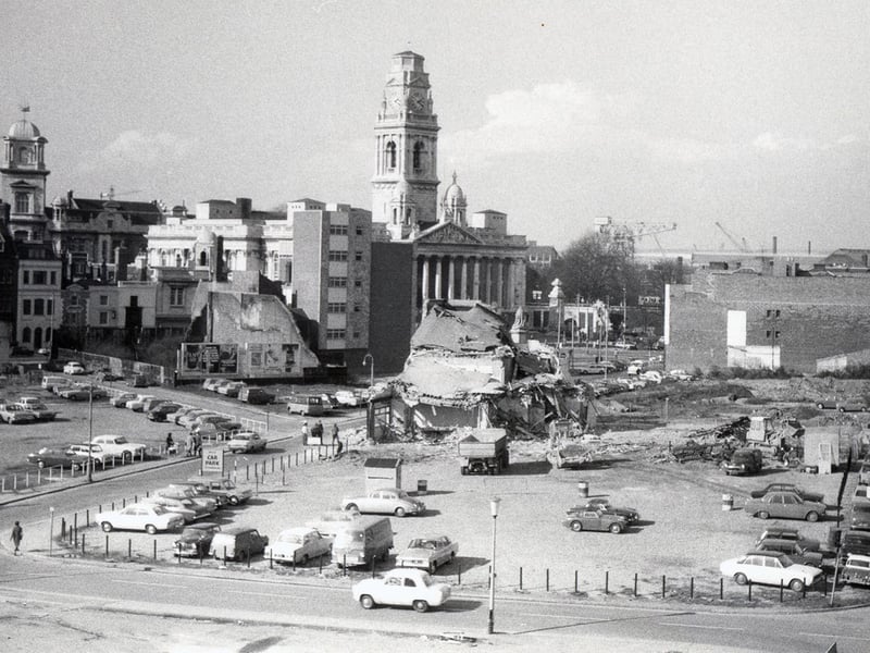 The redevelopment of the Guildhall Square area of Portsmouth about 1970.