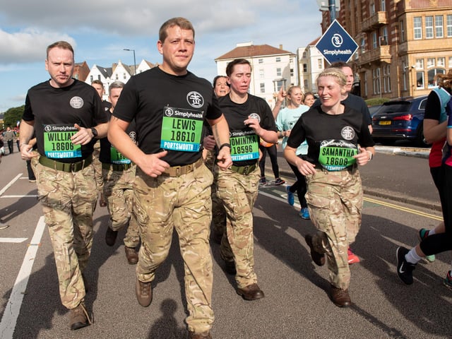 Action from the Great South Run. (201019-262)