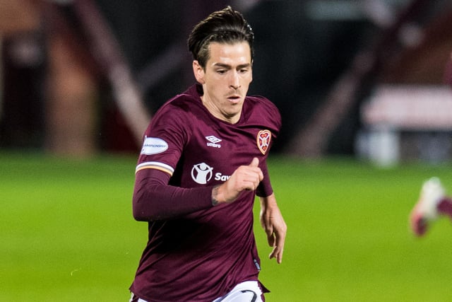 Another example of how much he struggles when playing as a winger. Moved centrally after the break but didn’t have the influence a No.10 should for Hearts.