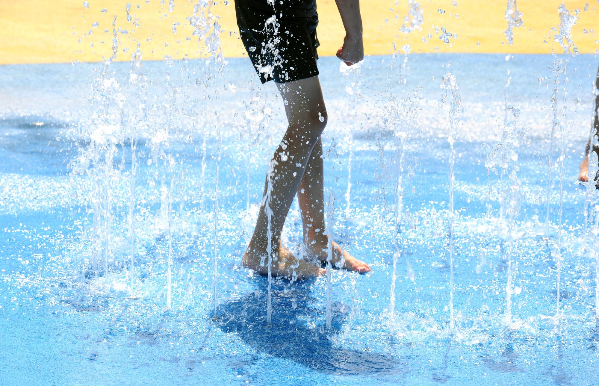 Splash parks are ideal for summer fun