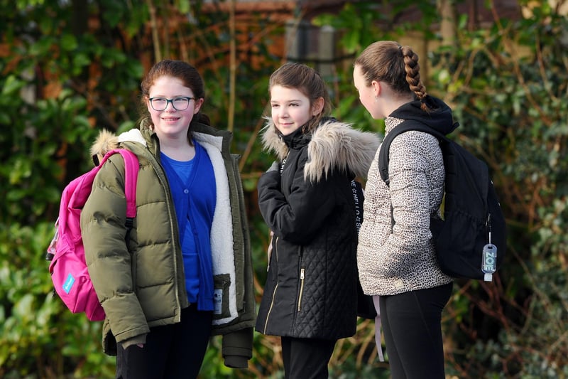 Pupils return to Gomer Junior School in Gosport