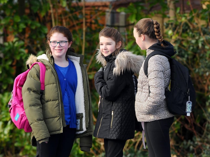 Pupils return to Gomer Junior School in Gosport