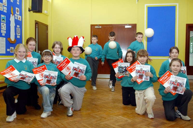 Children from Clavering Primary School were on a healthy eating project when they visited Middlesbrough Football Club 16 years ago. Can anyone tell us more about the visit?
