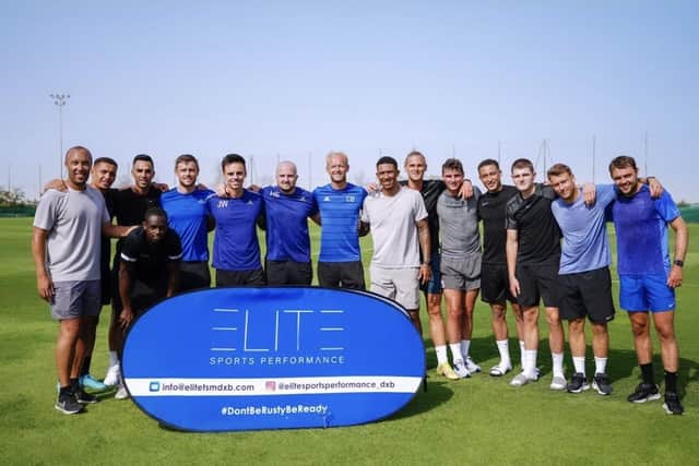 Sheffield Wednesday's Liam Palmer in good company as he works hard in the offseason. (via @chris_elitedxb)