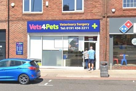 The Vets4Pets branch on Prince Edward Road in South Shields has a 4.7 rating from 560 reviews.