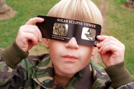 Ben Martin viewed the solar eclipse of 1999 at the castle.