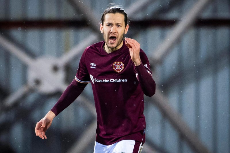 One of his better performances this season with signs of the player Hearts fans are keen to see. Competed in the middle of the pitch, won the ball and the team were better for playing through him.