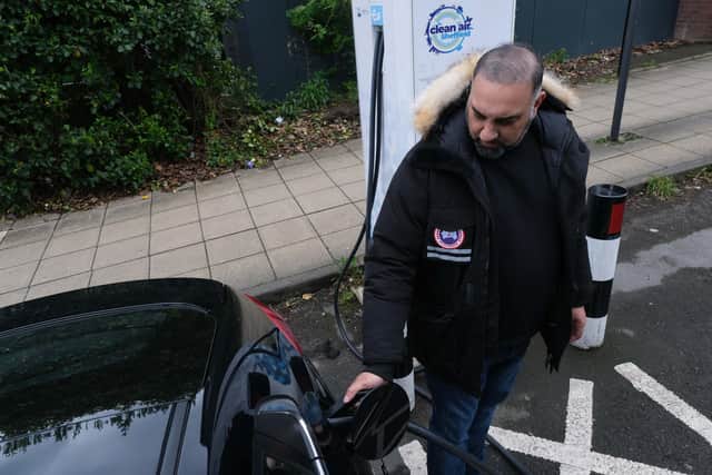 Shaib Zaman says the new rates, plus 80 minutes charging each day and range limitations on his Hyundai Ionic leave him with just £50 after a shift, less than minimum wage.