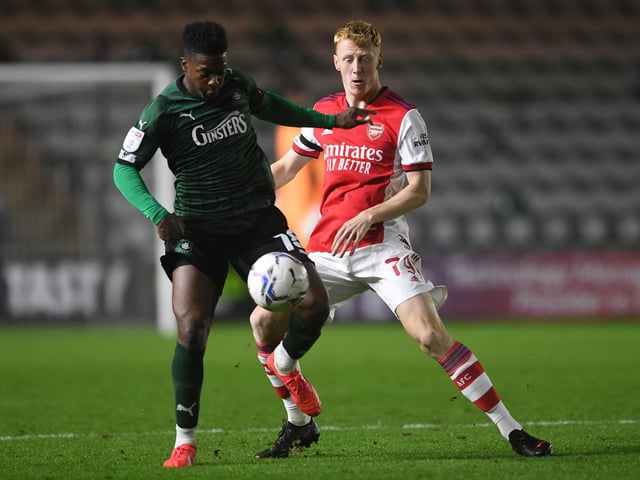 Free agent to Doncaster (permanent). (Photo by David Price/Arsenal FC via Getty Images)