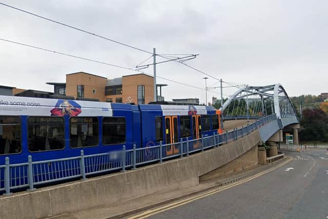 Supertram bosses have condemned a 'dangerous prank' inspired by the mobile game Subway Surfers, after footage of the stunt filmed at Park Hill roundabout in Sheffield city centre went viral on TikTok (pic: Google)