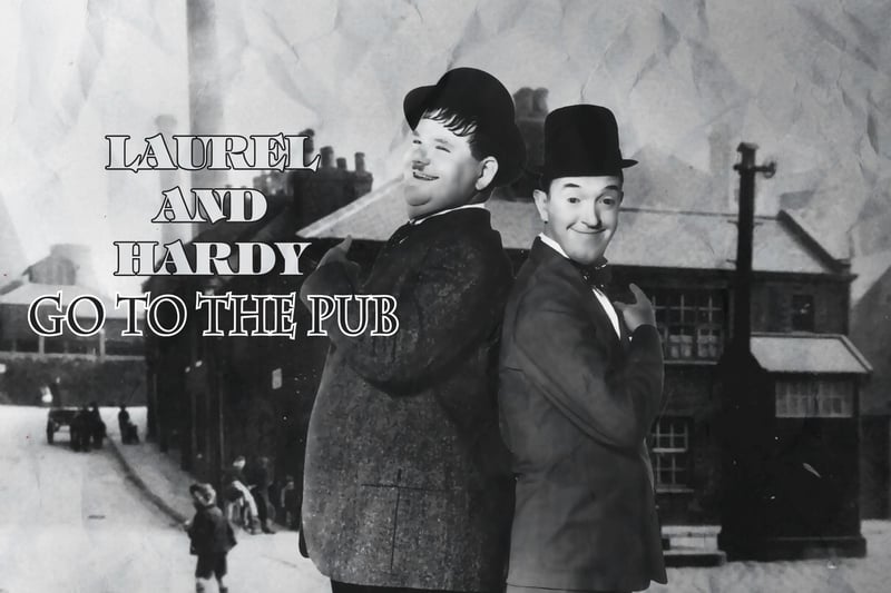 Which perennial city pub have we cast in a Laurel and Hardy film? Original photo from reader Colin Clifford.