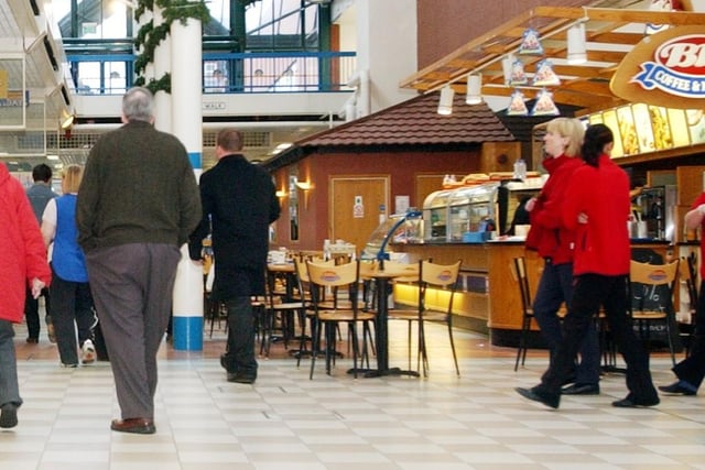 You could grab a drink and a snack at BBs, pictured in 2005.