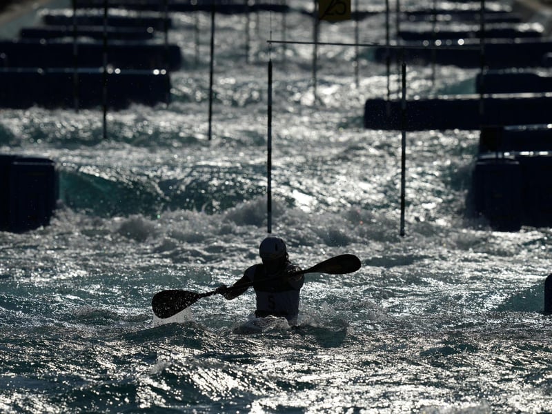 Spain's Maialen Chourraut during the Women's Kayak Final at the Kasai Canoe Slalom Centre on the fourth day of the Tokyo 2020 Olympic Games