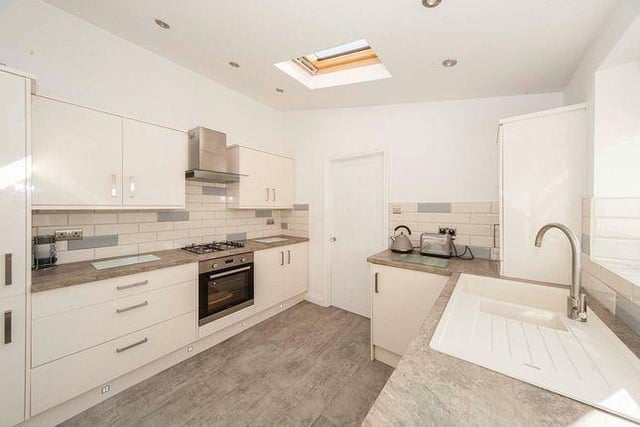A recently refurbished, modern kitchen is located to the back of the property and leads through to the shower room.