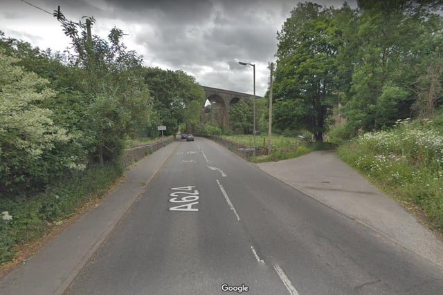 The A624 - where 64 accidents happened - is High Peak's third-most perilous highway