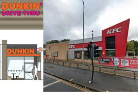 Dunkin Donuts could be set to launch a new drive-thru site next to KFC on one of Sheffield’s busiest roads.