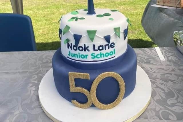 A cake to celebrate the 50th anniversary of Nook Lane Junior School in Stannington.
Images courtesy of headteacher Steve Arbon-Davis
