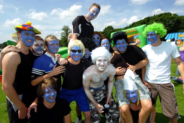 The 'Ideas By Net' teams ready for action in the It's a Knockout Challenge at Graves Park in aid of the Children Today charity - July 2008