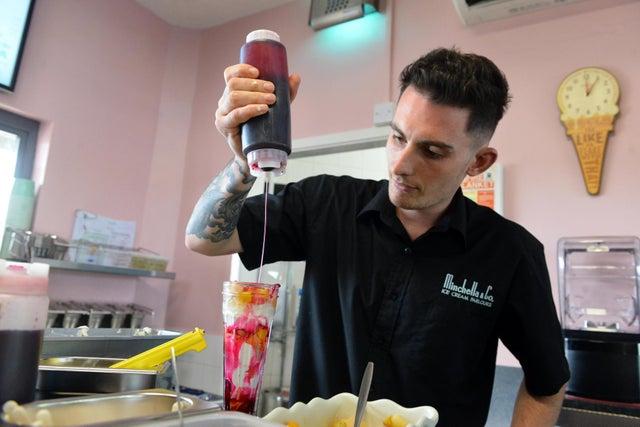 A house hold name in South Shields, and one of the longest-running businesses in the town, make sure to try out the award-winning treats at the Minchella & Co ice cream parlour. Pictured here is Luke Minchella creating one of their vegan knickerbocker glorys.
