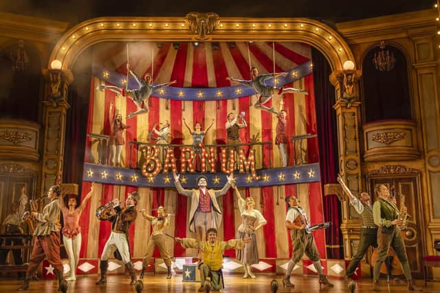 The cast of Barnum. Photos: Pamela Raith