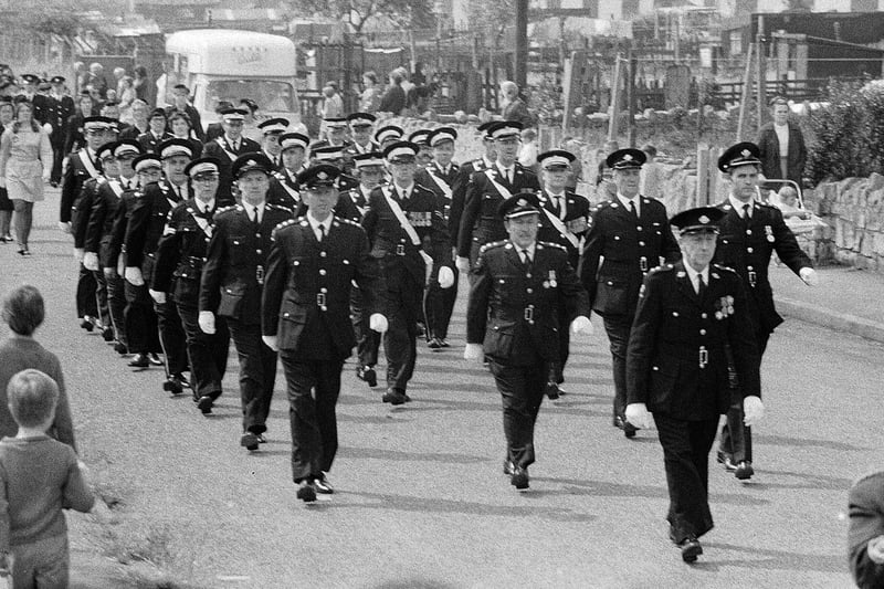 Another photo of Shirebrook's St John Ambulance Brigade parade.