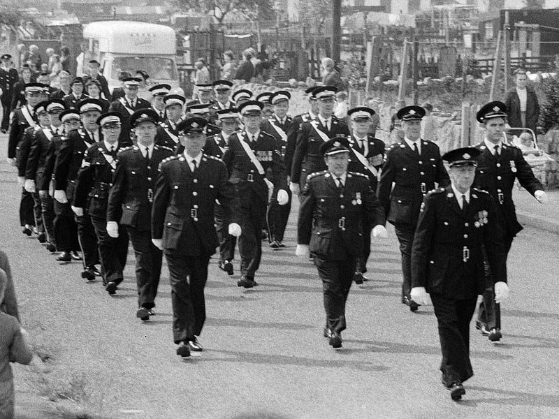 Another photo of Shirebrook's St John Ambulance Brigade parade.